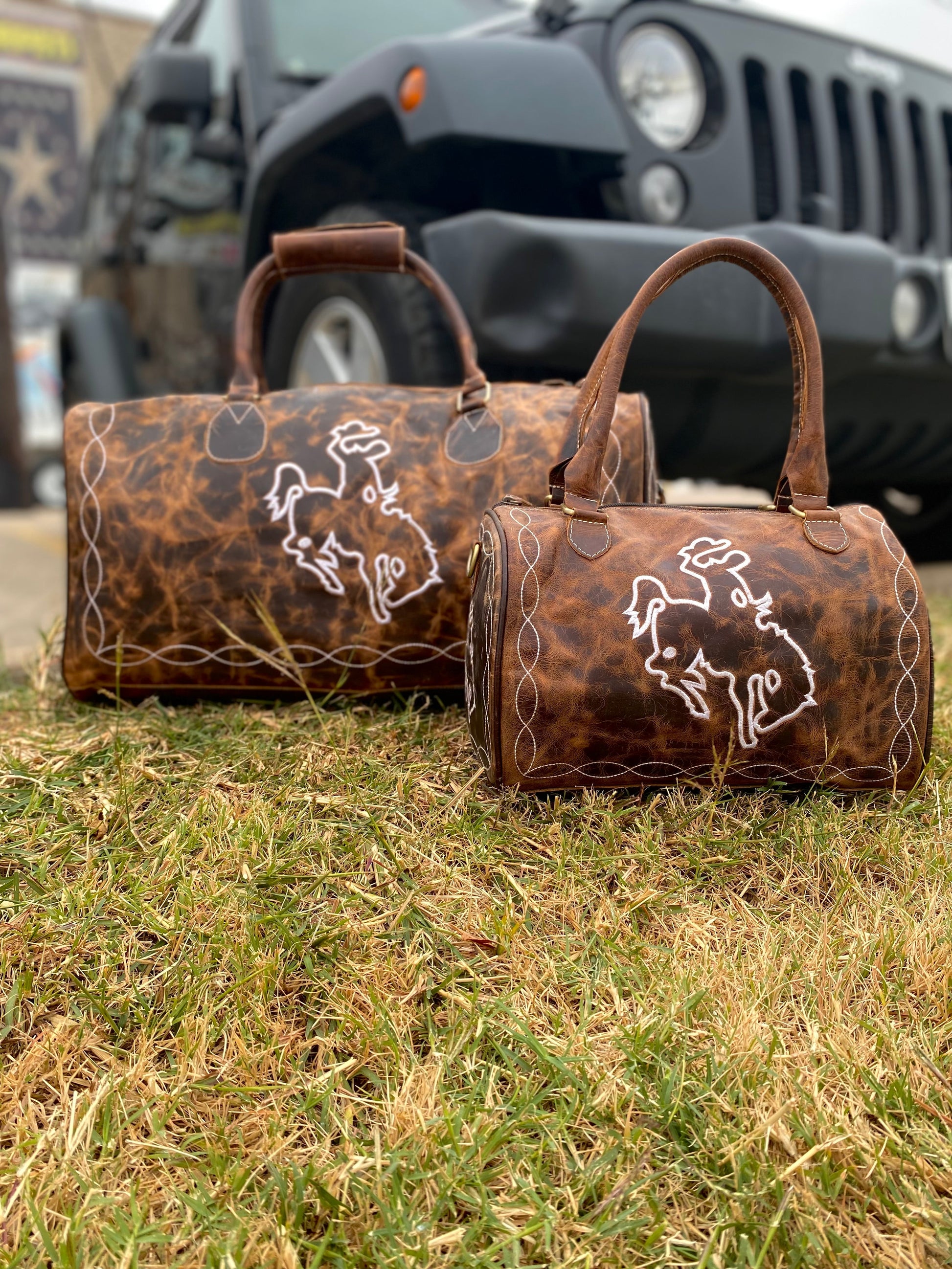 Bucking Horse Vintage Duffle Bag