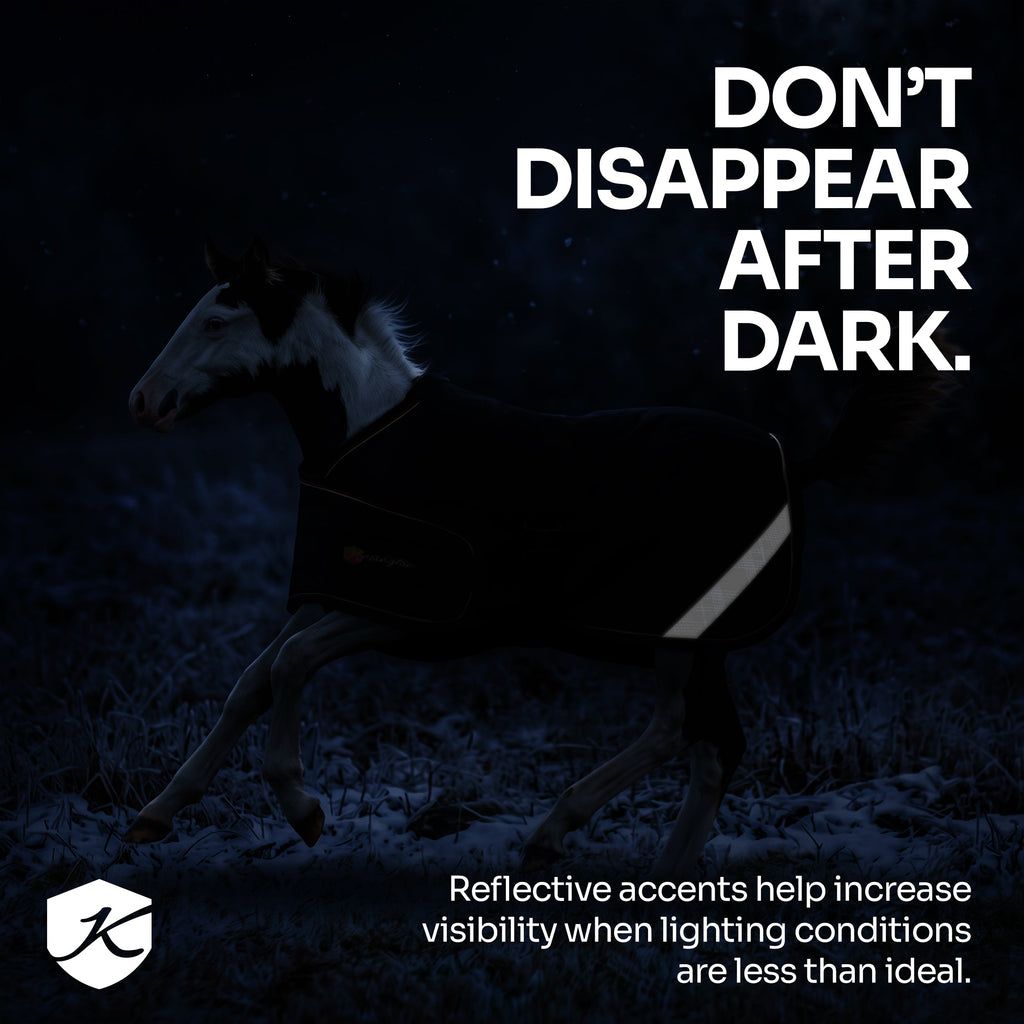 New 1200D Adjustable Foal 180G Medium Weight Winter Turnout Blanket - Waterproof & Breathable