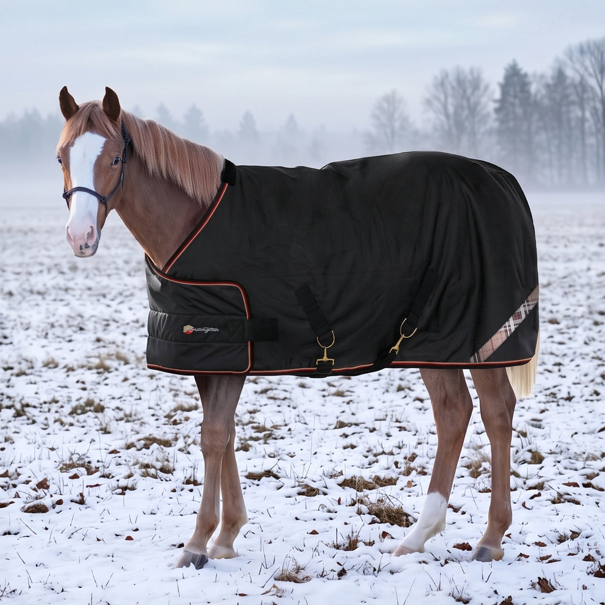 New 1200D Adjustable Juvenile 180G Medium Weight Winter Turnout Blanket - Waterproof & Breathable