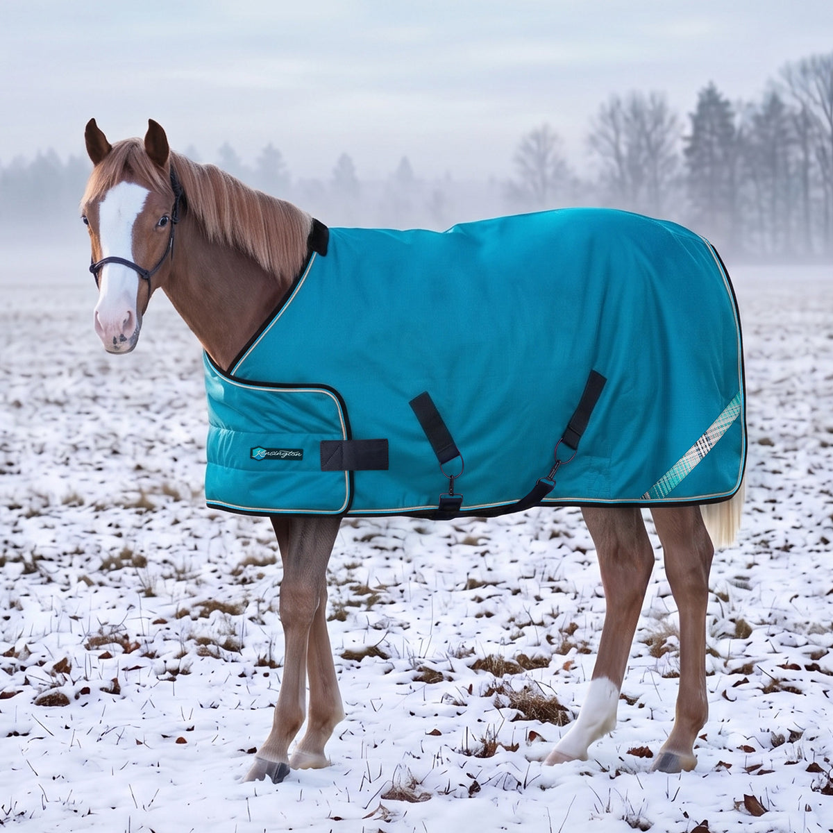 New 1200D Adjustable Juvenile 180G Medium Weight Winter Turnout Blanket - Waterproof & Breathable