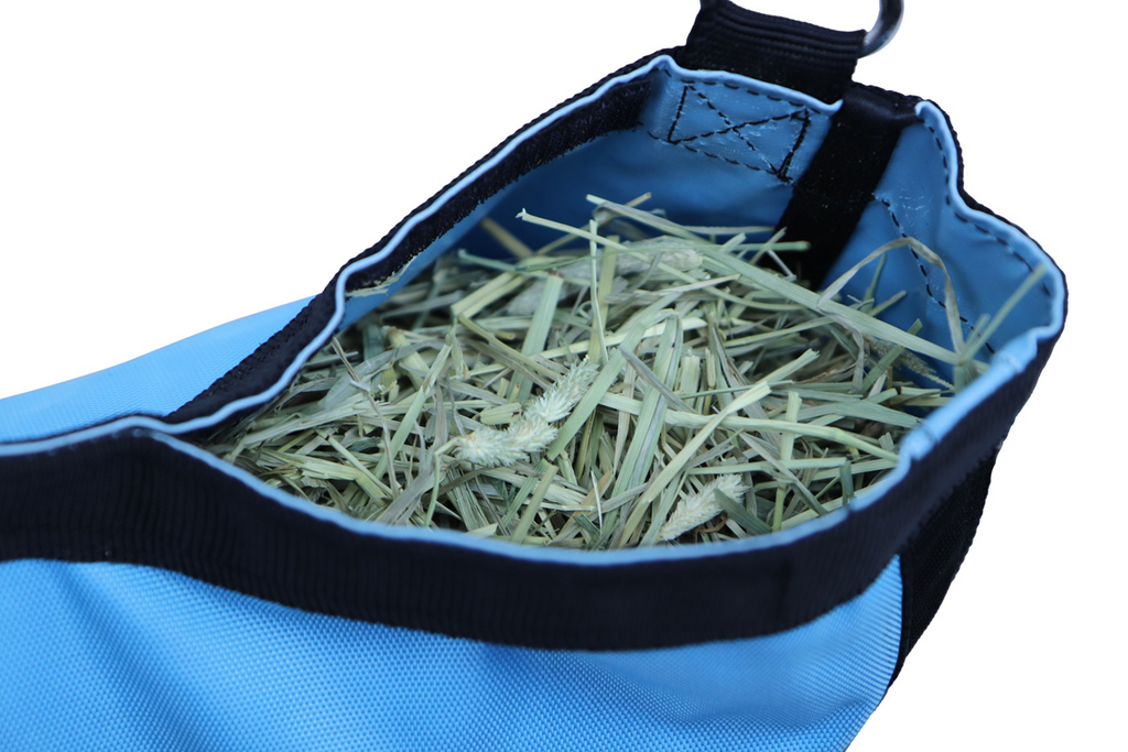 CuteNFuzzy Rabbit & Guinea Pig Hay Bag Feeder with Super Tough Bottom® Design | 25 Feeding Openings | Large 15" x 11" x 3" Hanging Hay Feeder | Less Waste, Cleaner Cage | Made in USA Design