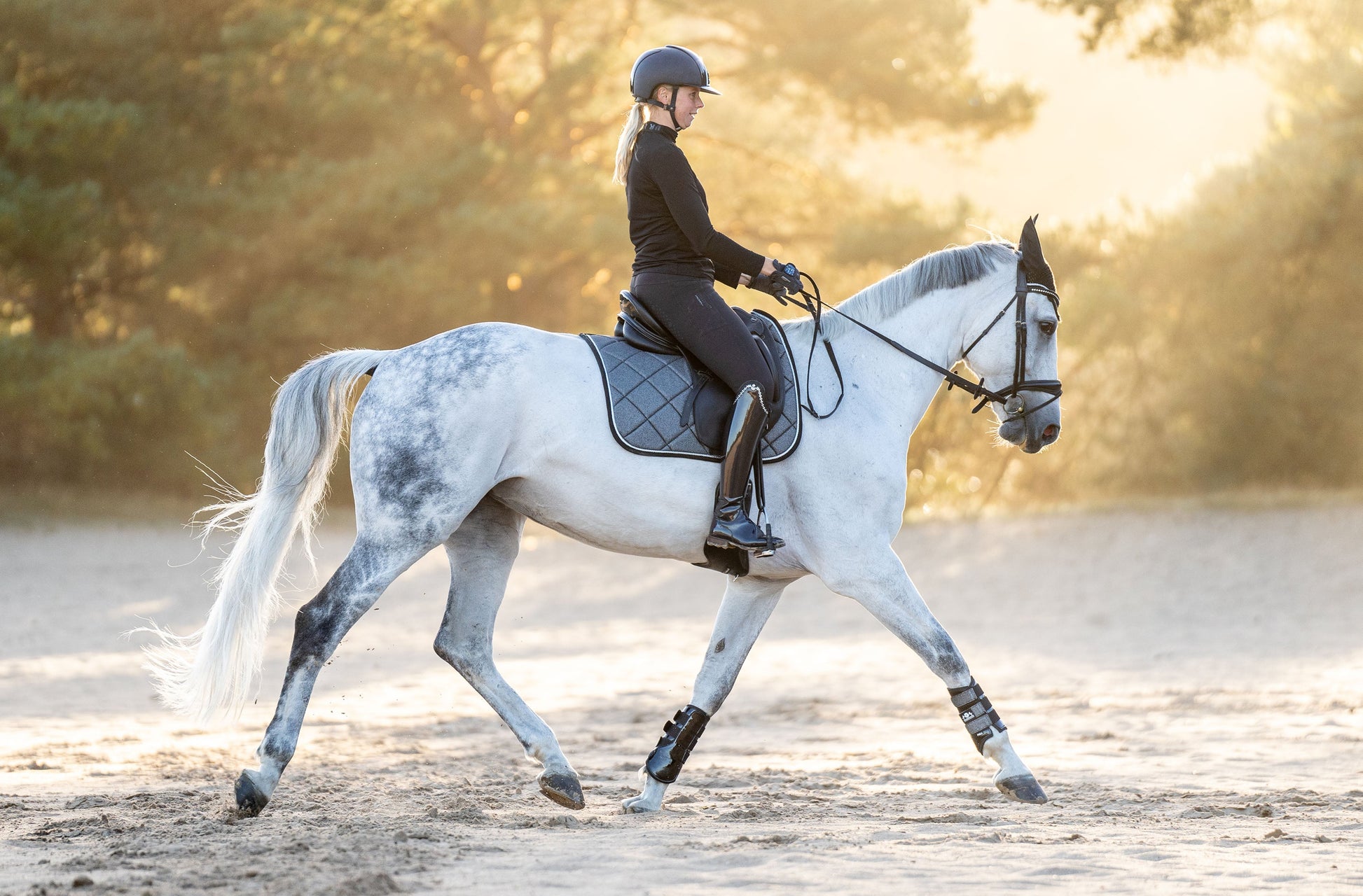 Stardust Grey Saddle Pad
