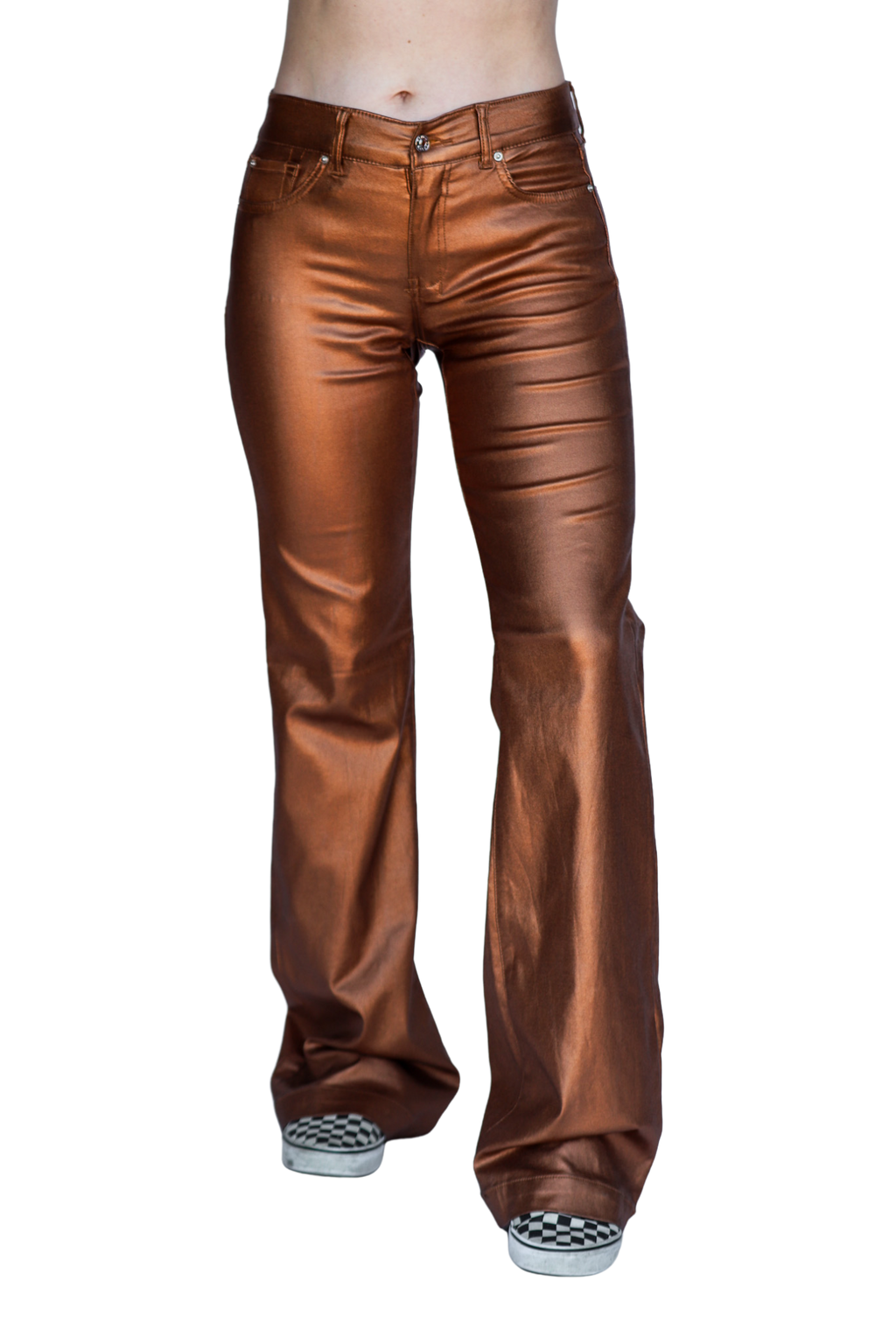 SIGNATURE TROUSERS - BRONZE METALLIC
