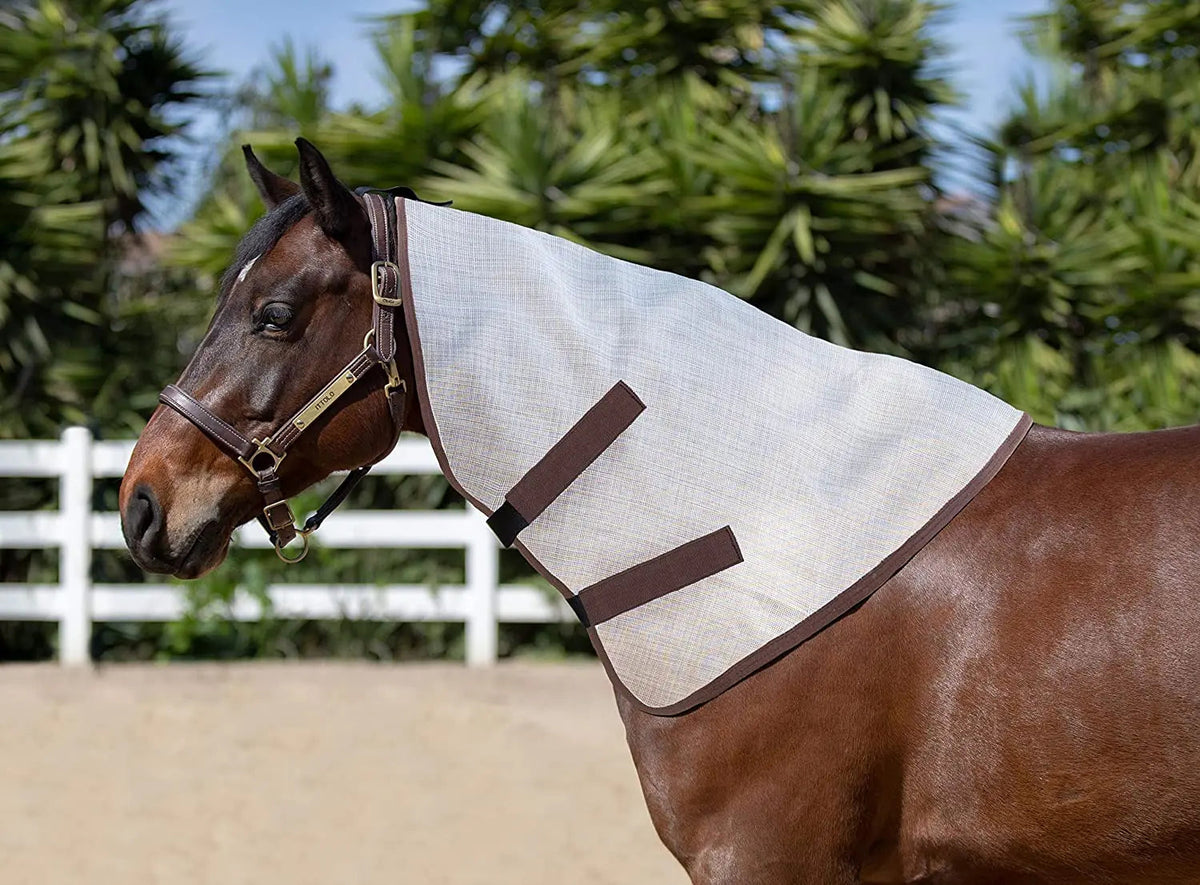 Horse Protective Neck Cover - Pairs with Fly Sheet - 73% UV Blocking