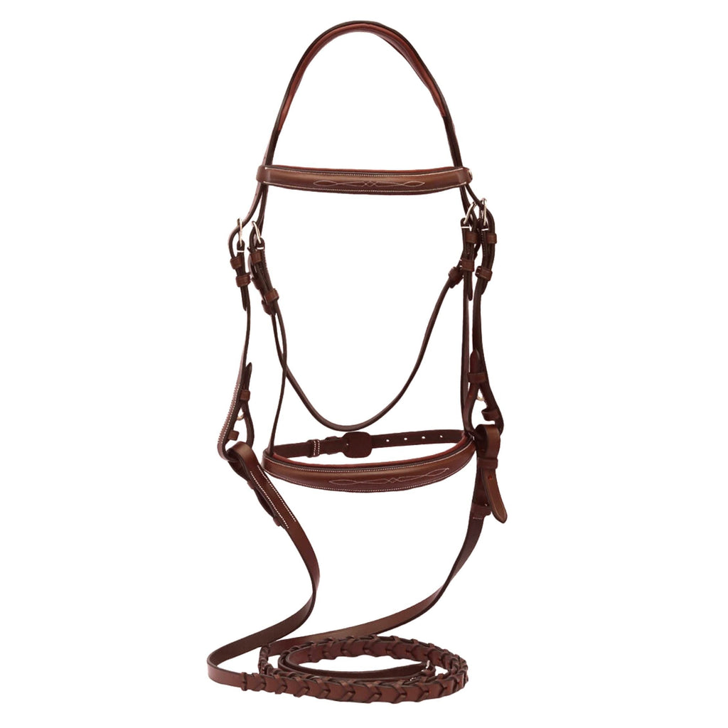 Henri de Rivel Pro Mono-Crown Padded Wide Noseband Bridle