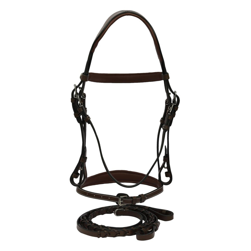 Henri de Rivel Pro Mono-Crown Padded Wide Noseband Bridle