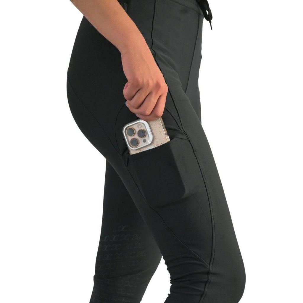 Drawstring Breeches in Black