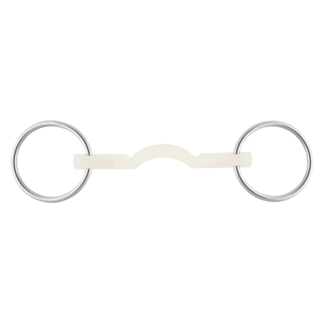 Herm Sprenger Nathe Mullen Mouth Bit With Port - Loose Ring 5 1/4"/ Normal