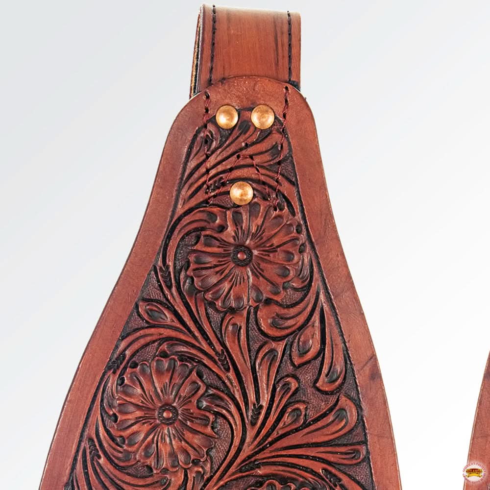 Hilason Leather Saddle Replacement Fender Pair With Hobble Strap Adult