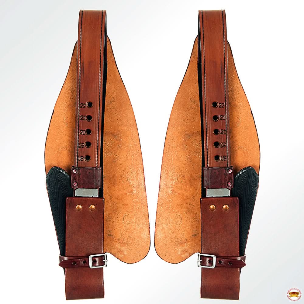 Hilason Leather Saddle Replacement Fender Pair With Hobble Strap Adult