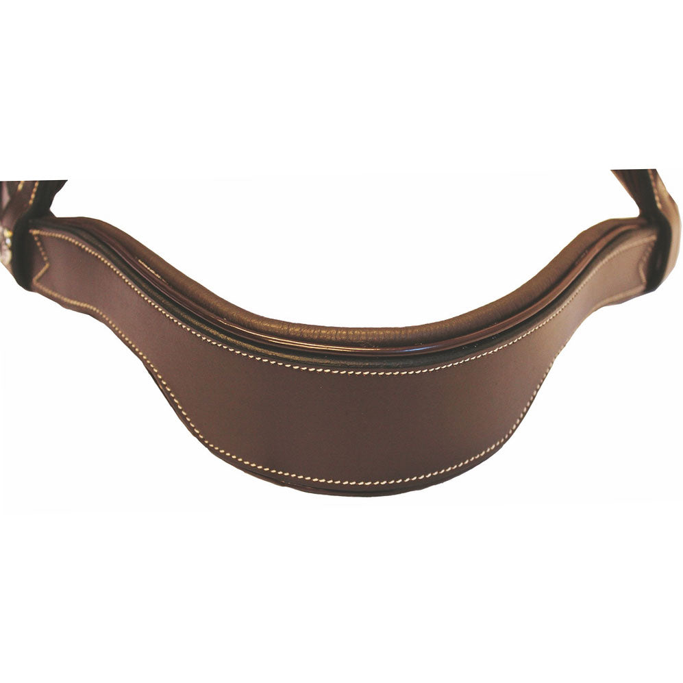 Henri de Rivel Pro Mono Crown Fancy Bridle with Patent Leather Piping and Laced Reins