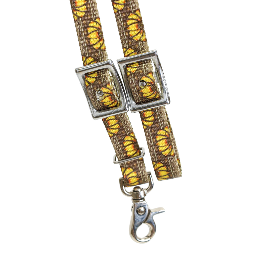 Sunflower Rolled Nylon Contest Reins