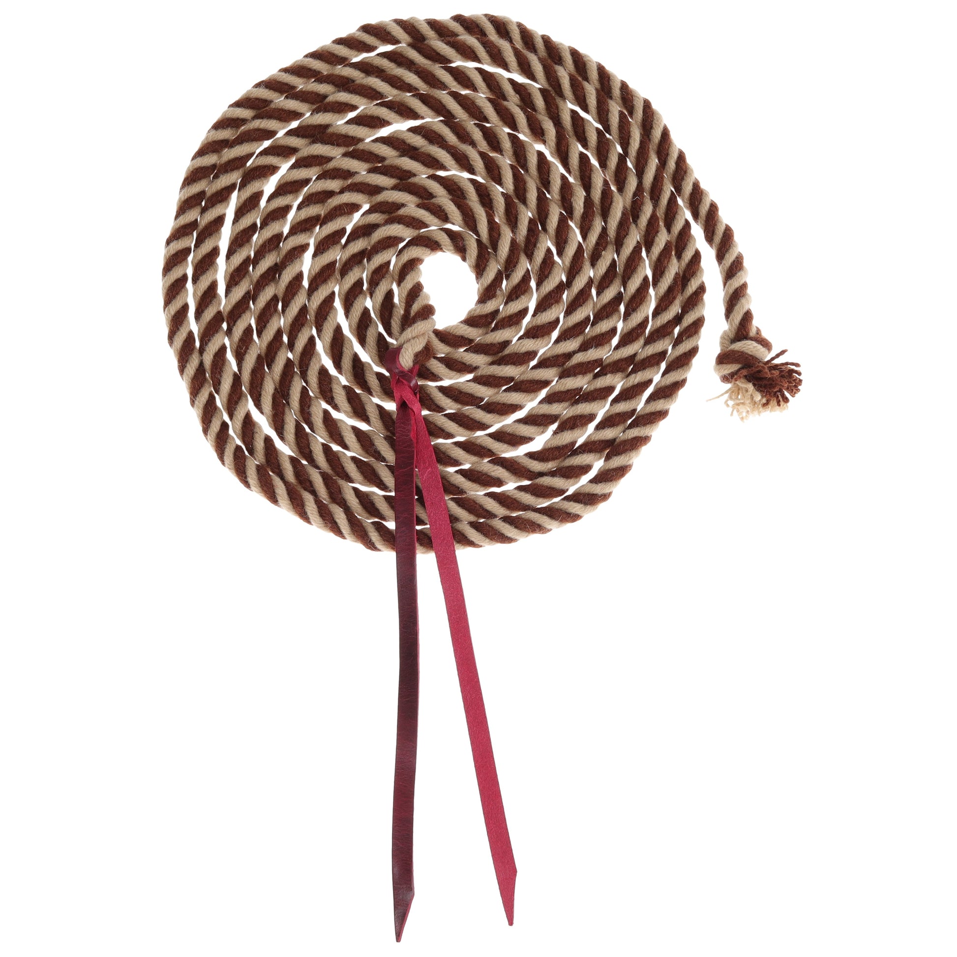 Rustic Mocha Mohair Mecate Reins - 22 Ft