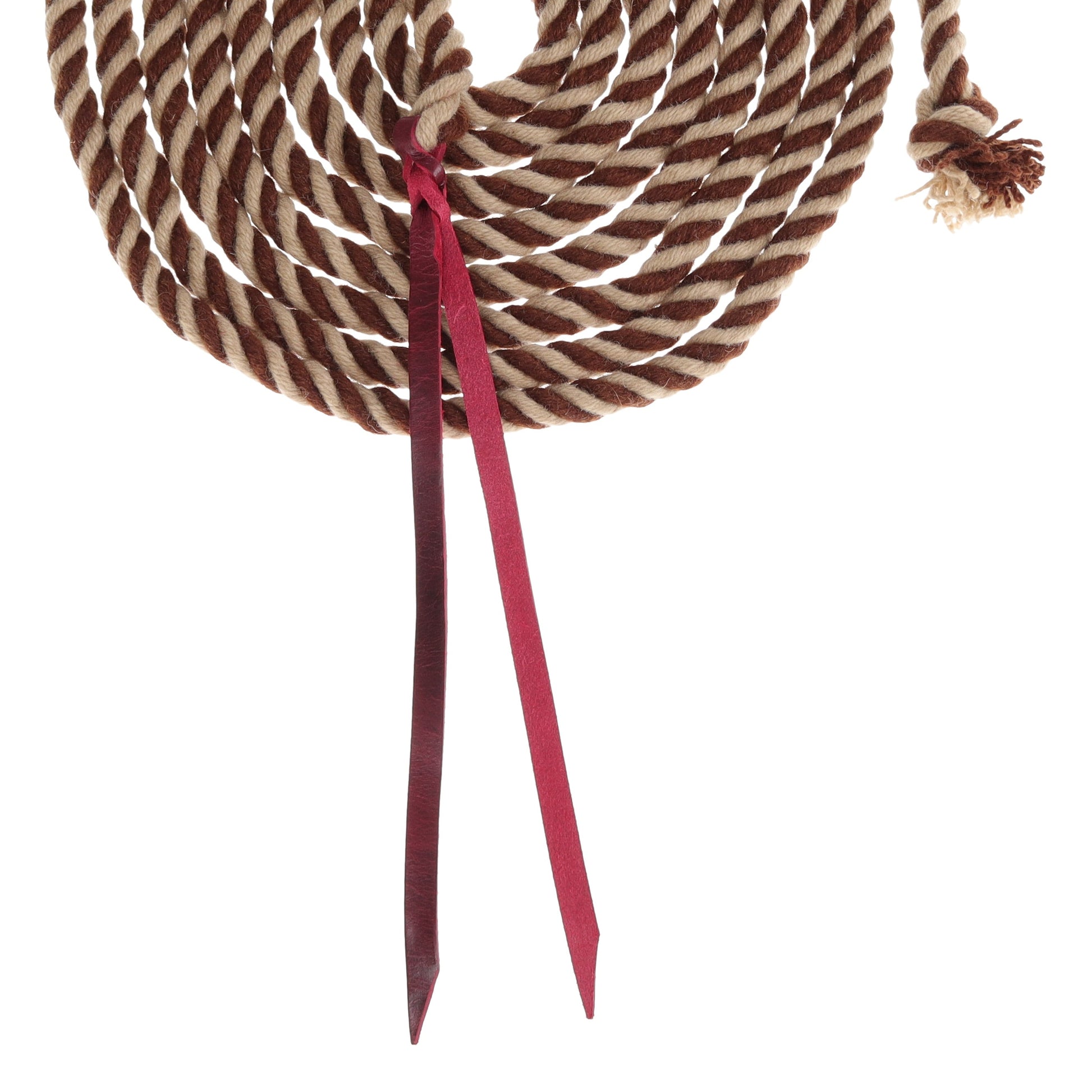 Rustic Mocha Mohair Mecate Reins - 22 Ft