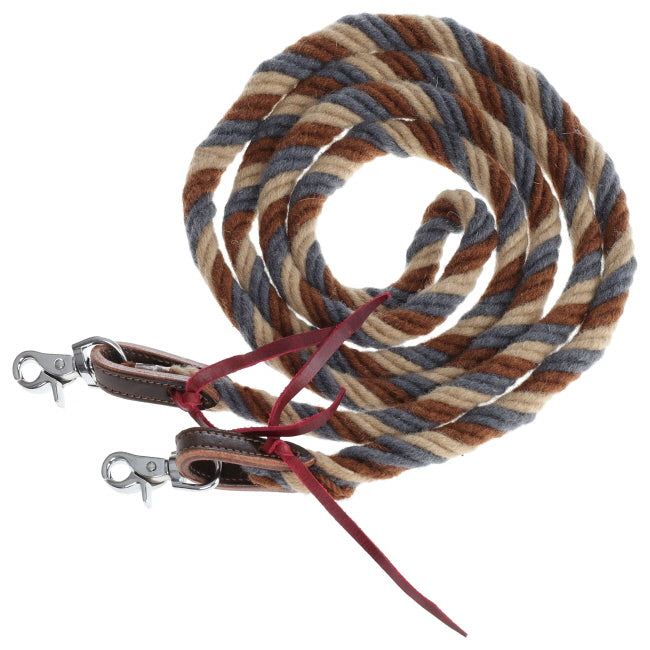 Dust & Denim Mohair Contest Reins - 8 Ft