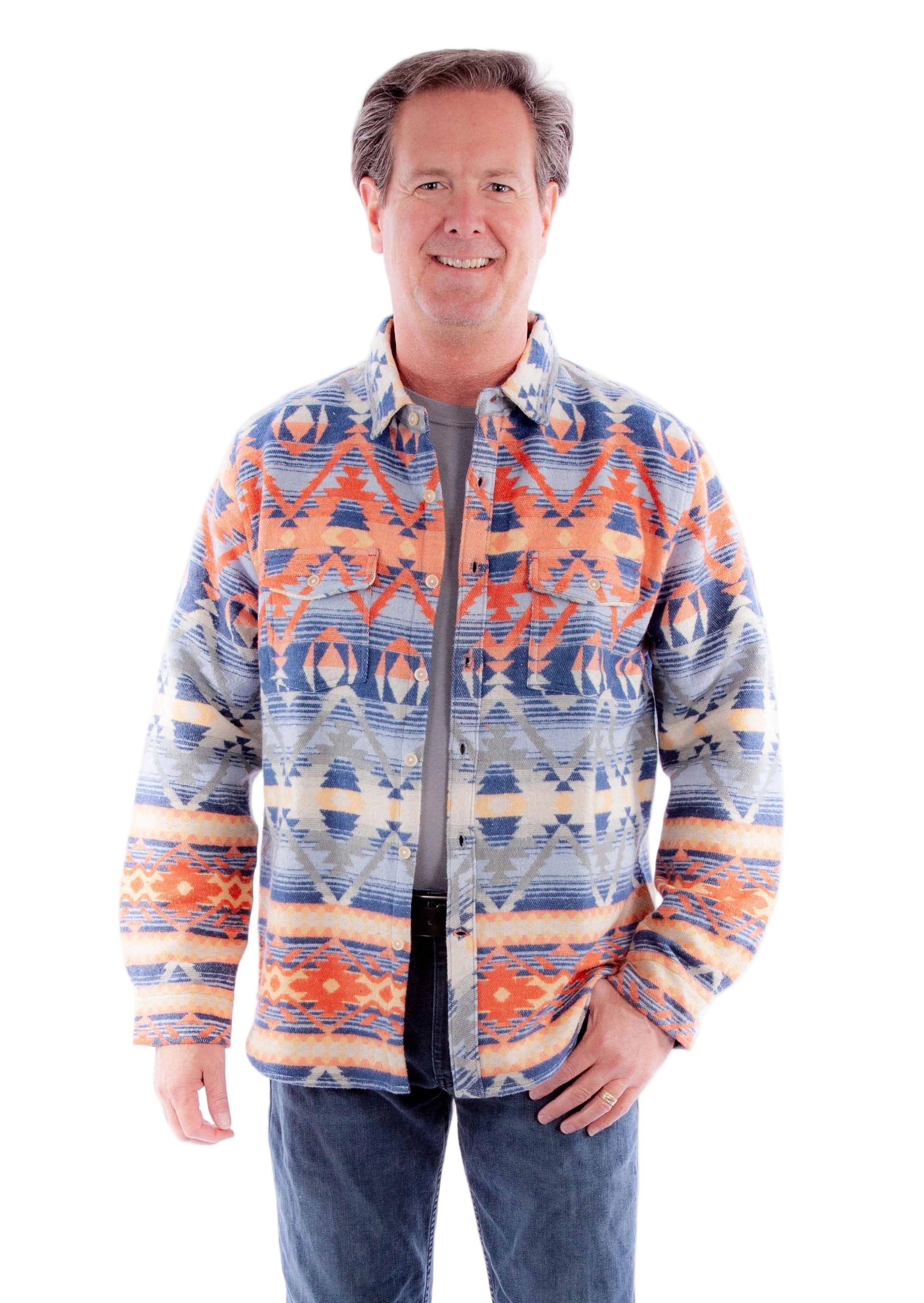 Scully Sierra Vista - Men's Western Flannel Shirt Jacket