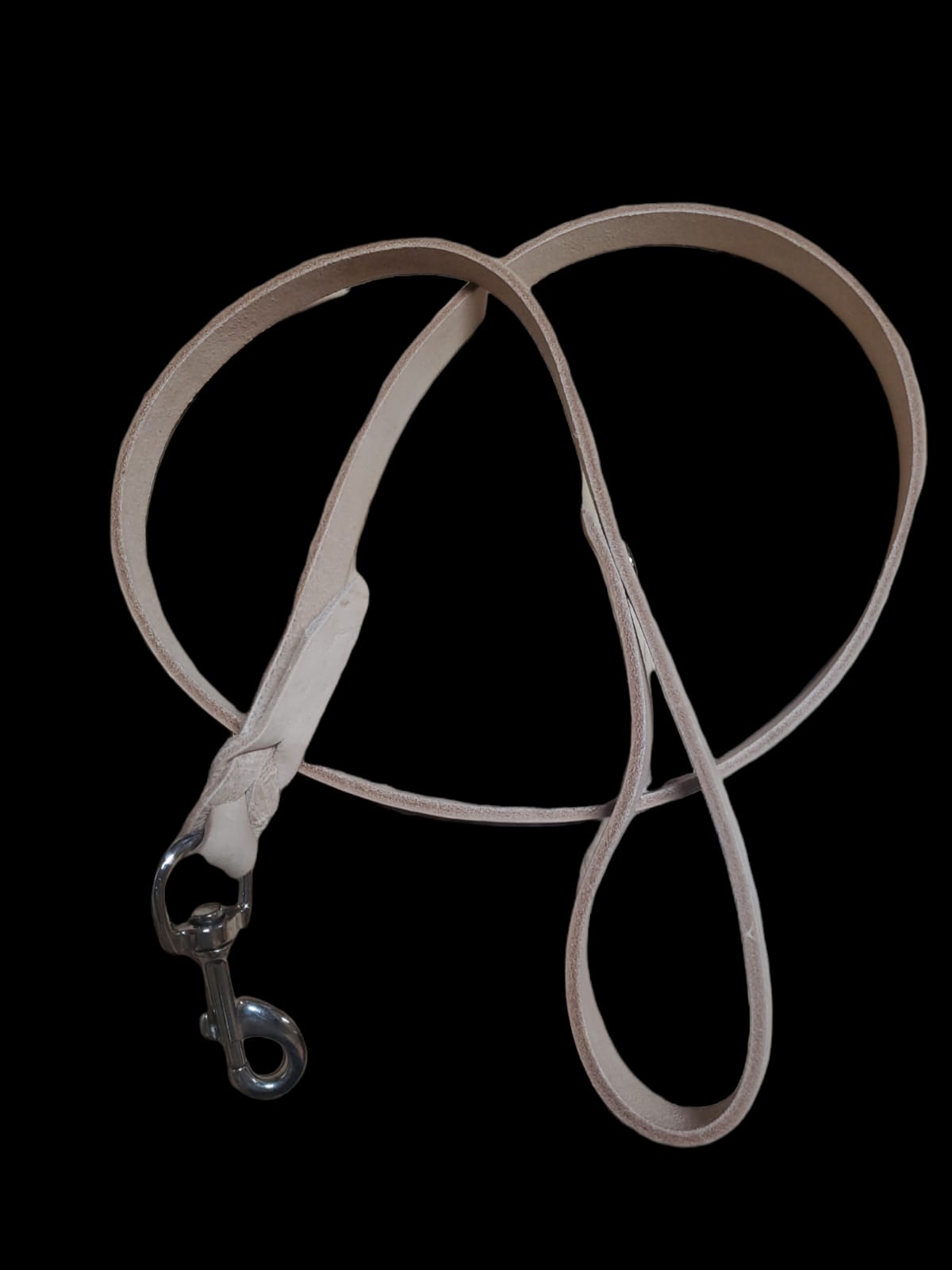 6'' LEATHER  LEASH FOR DOGS  -LIGHT OIL