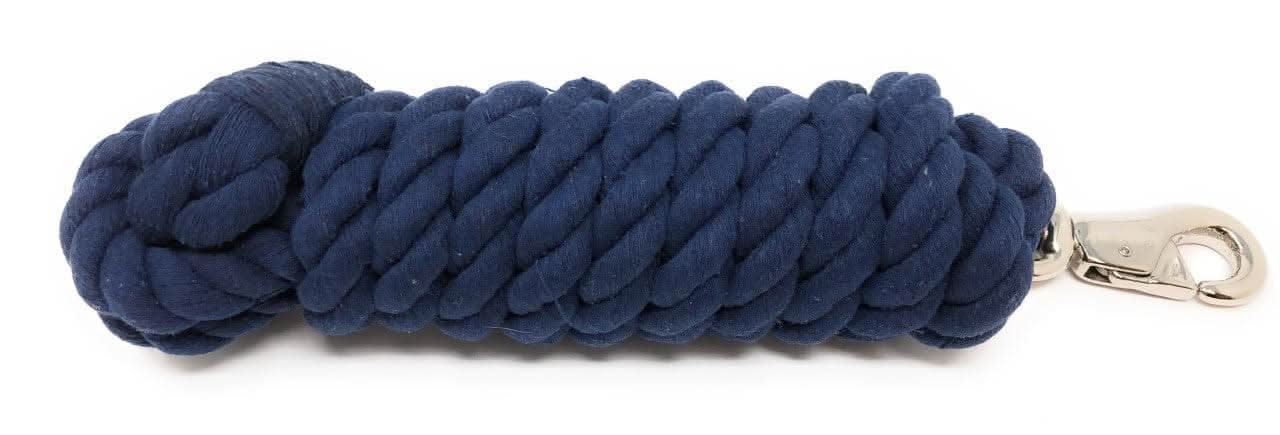 AJ Tack 10 Foot Cotton Lead Rope with Bull Snap