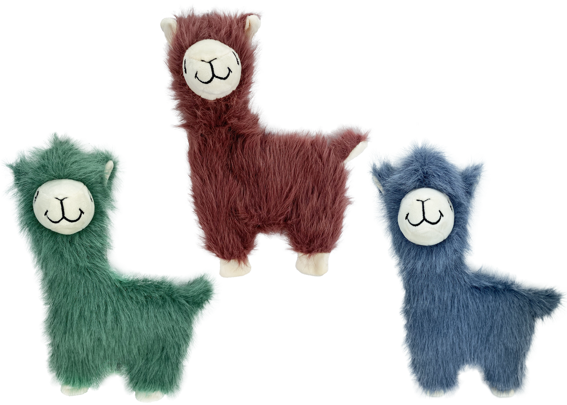 Multipet Fuzzy Llama - Assorted Colors 12"