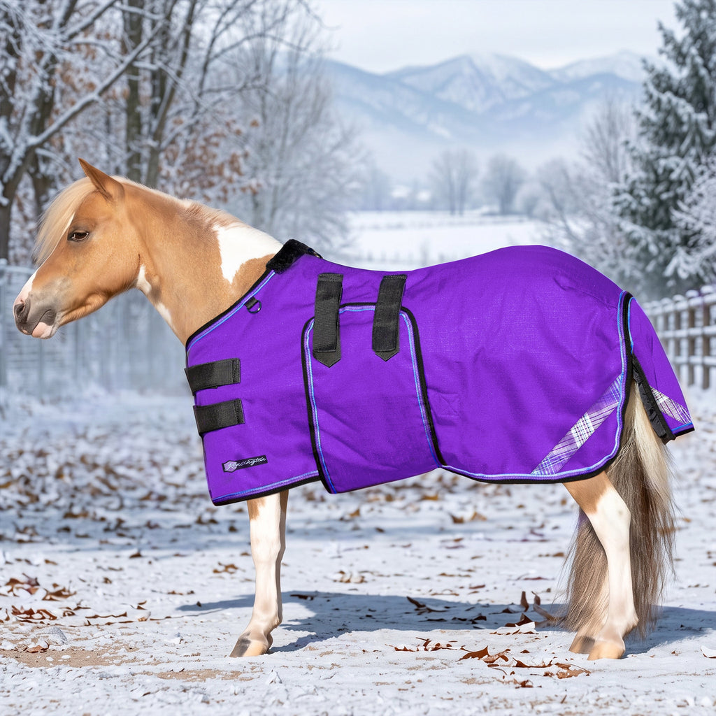New Mini 180G Medium Weight Horse Winter Turnout Blanket - Waterproof & Breathable