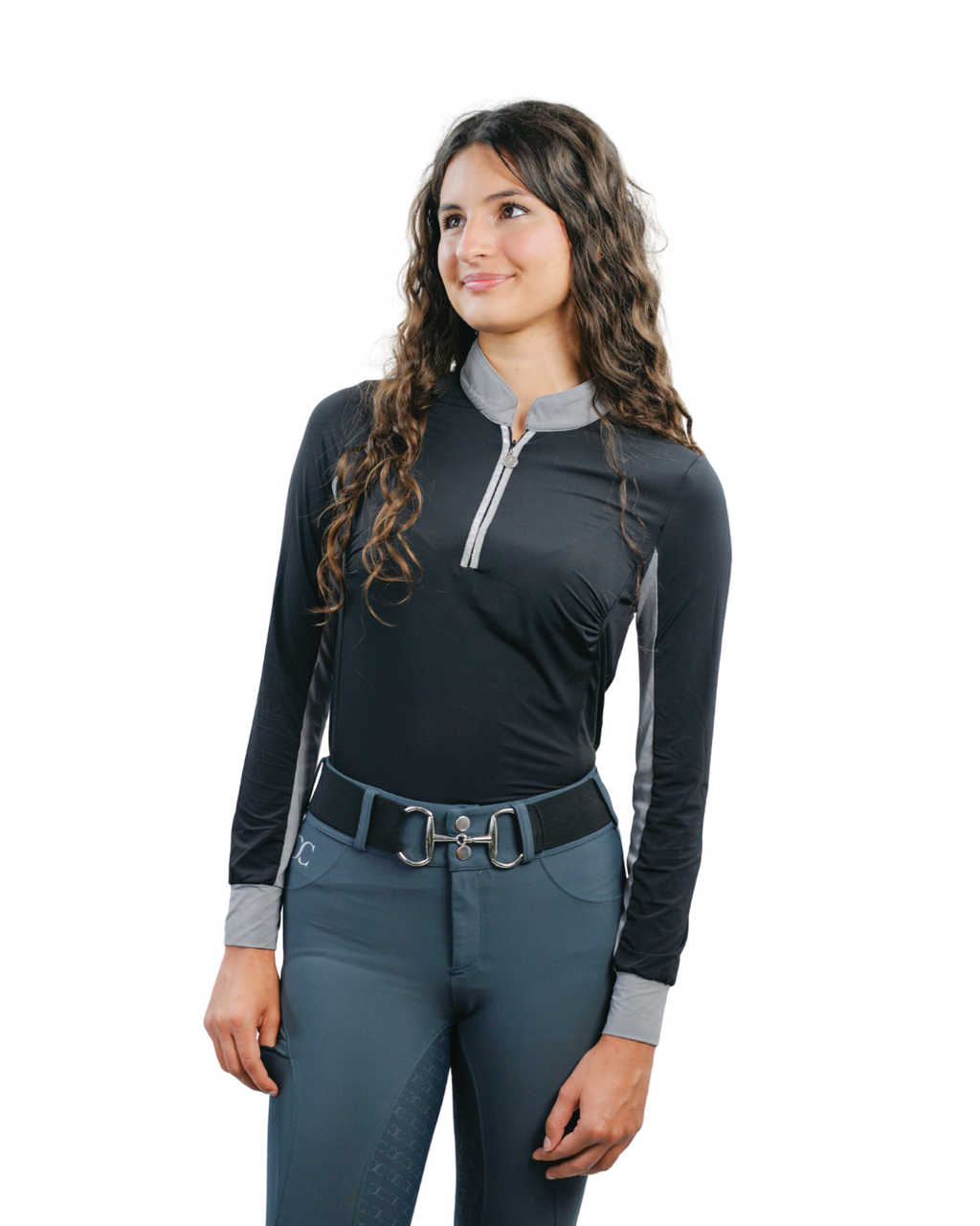 Cool and Comfortable Black Sun Shirt with Glitter Bars