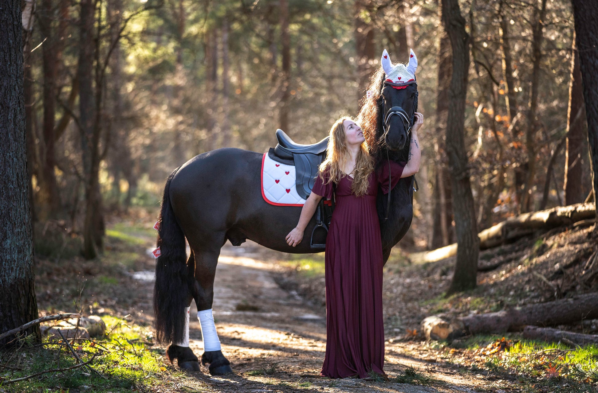 Queen Of Hearts Saddle Pad