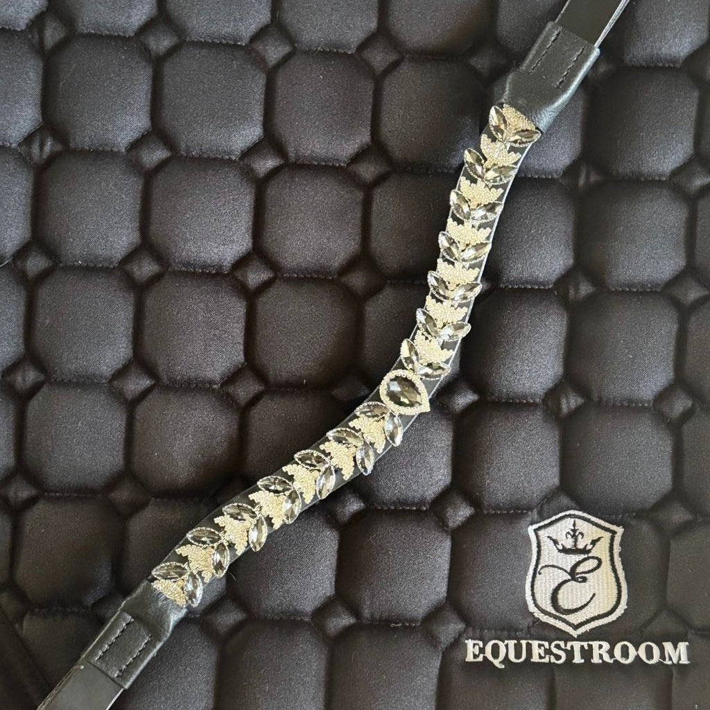 Midnight Black Ultra Bling Horse Browband