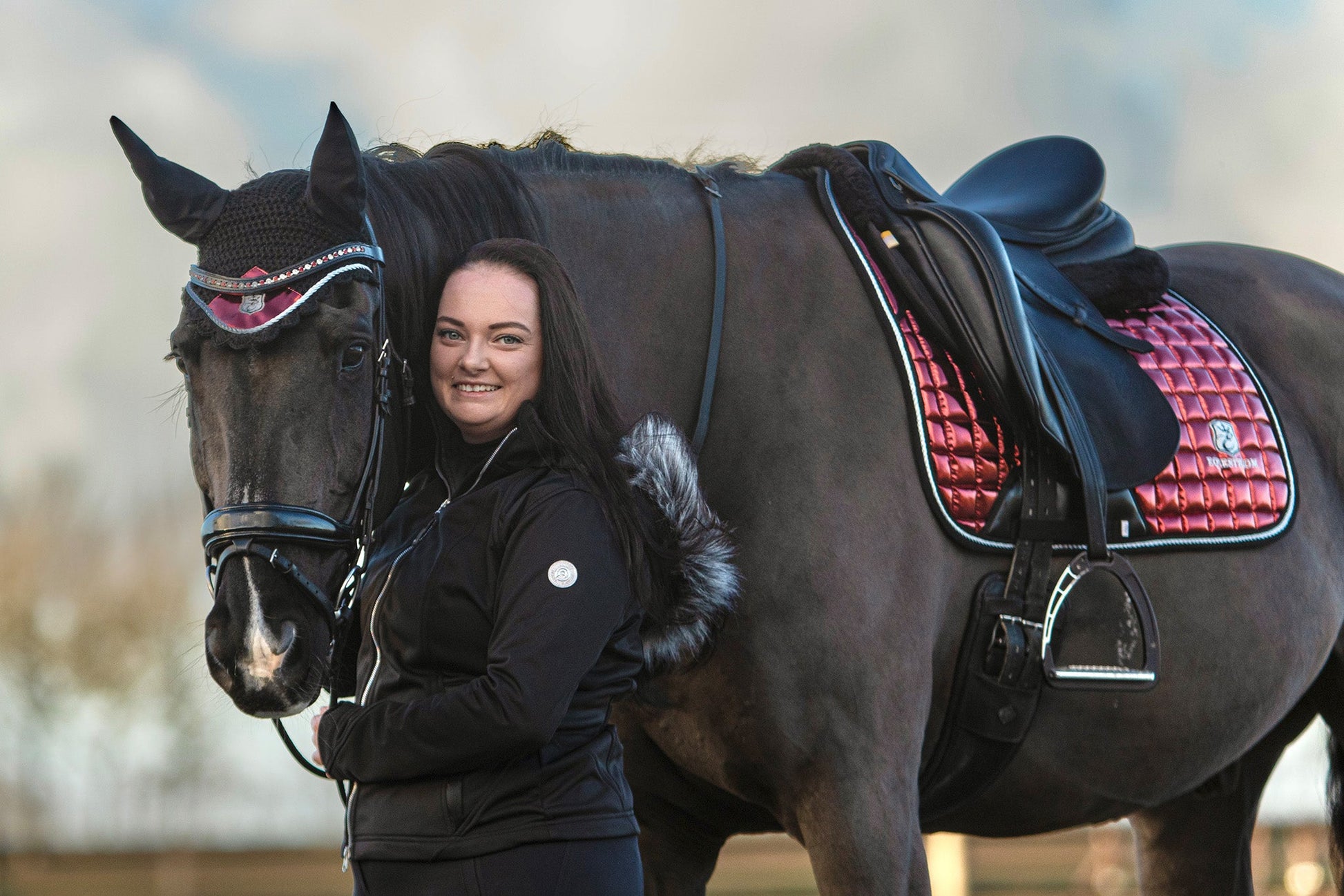 Electric Red Saddle Pad