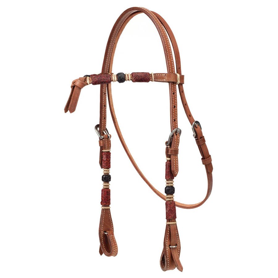 Light Oil Futurity Headstall with Rawhide Overlay – Burch HIll Tack