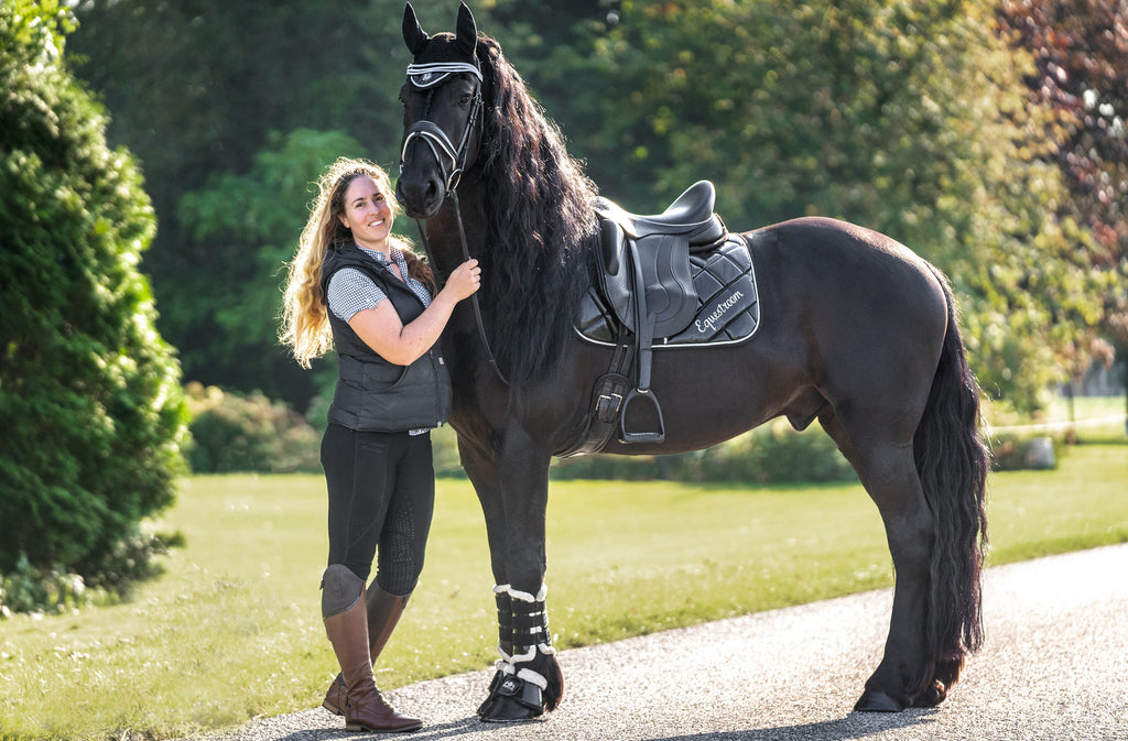 Black Ink Saddle Pad Set