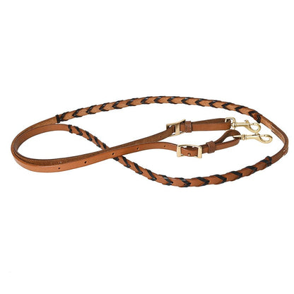 8 Feet Western Horse Leather Laced Barrel Roper Reins