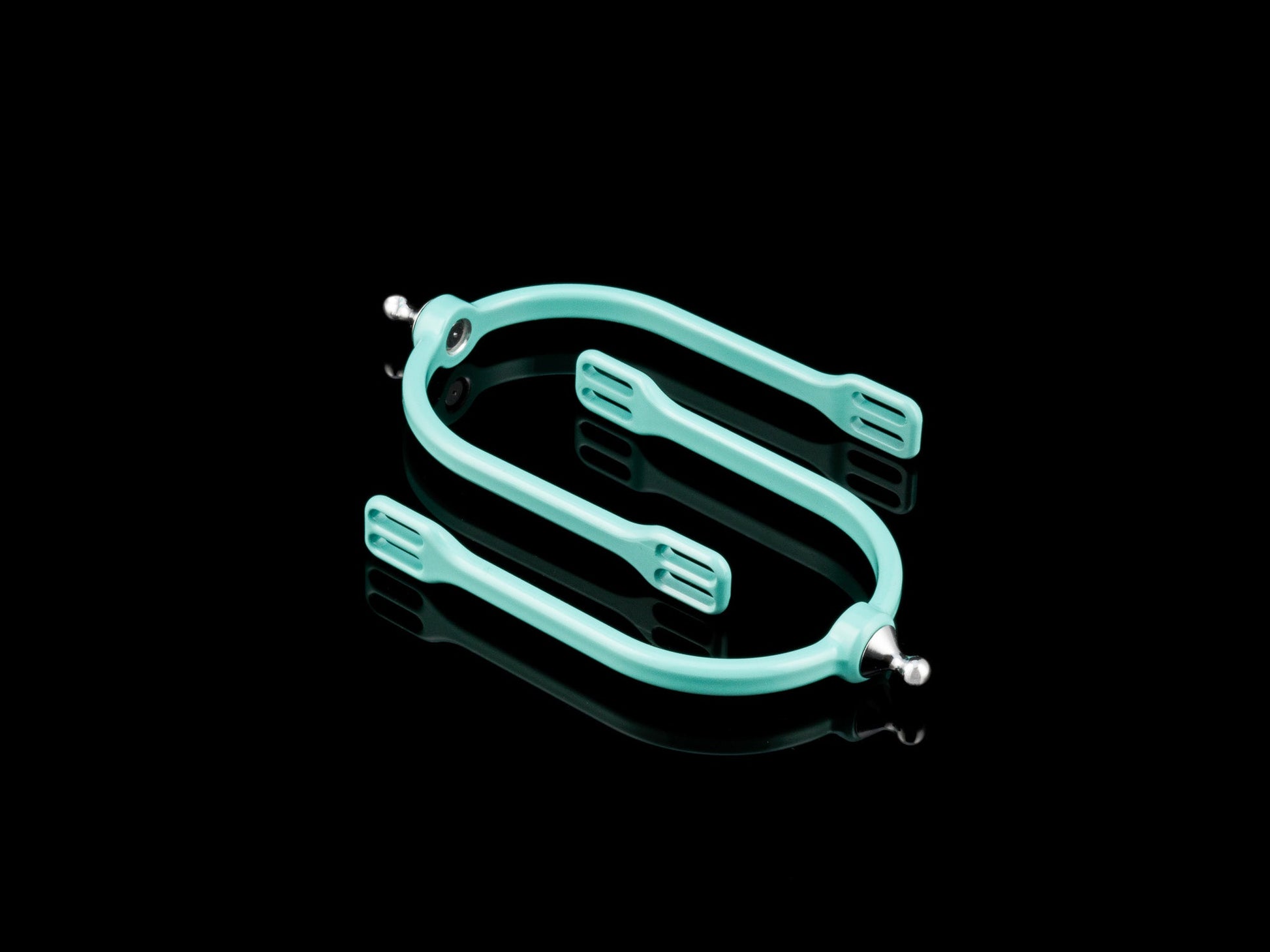American Equus Quik-X SLIM Interchangeable English Spurs Illusion Tiffany Blue