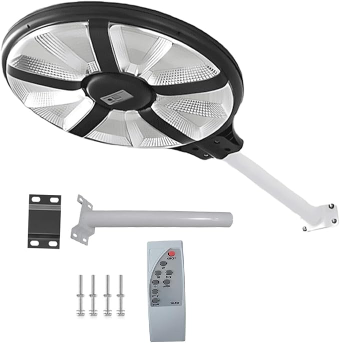 6000W Solar Street Light Outdoor – 200,000 Lumens, Radar & Motion Sensor, Remote, 360° Wide Angle, IP66