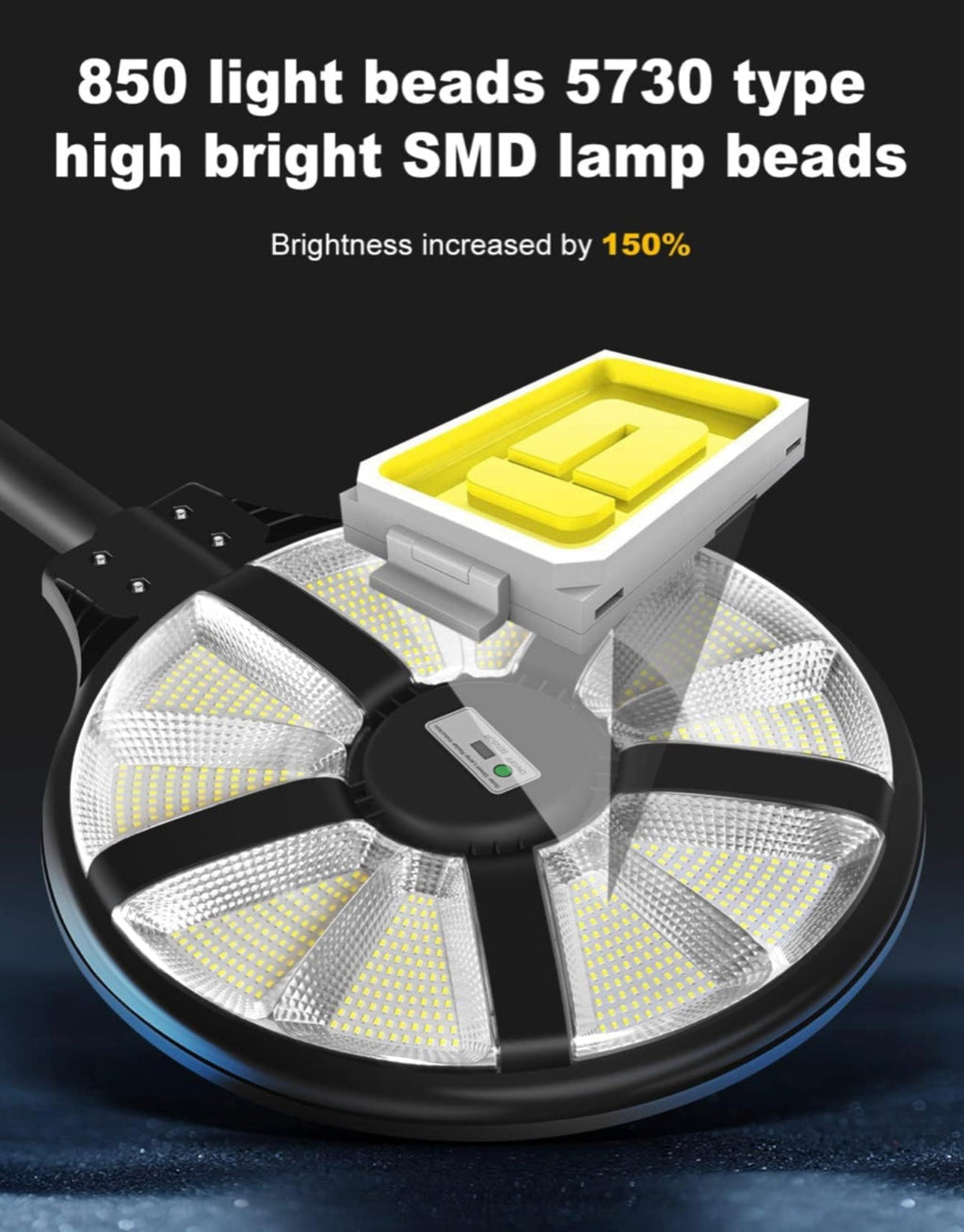 6000W Solar Street Light Outdoor – 200,000 Lumens, Radar & Motion Sensor, Remote, 360° Wide Angle, IP66