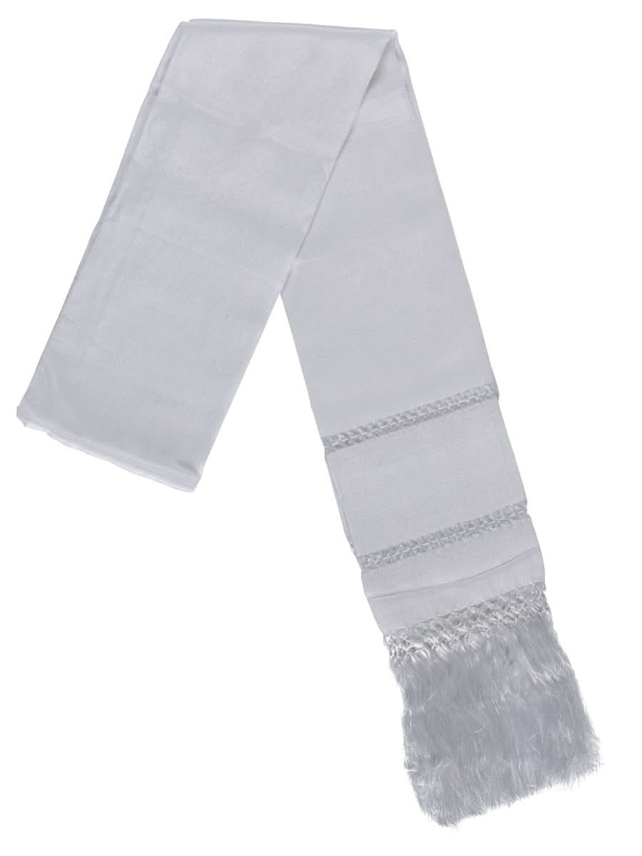 Mexican Shawl 85% Articela, 15% Polyester White 600377