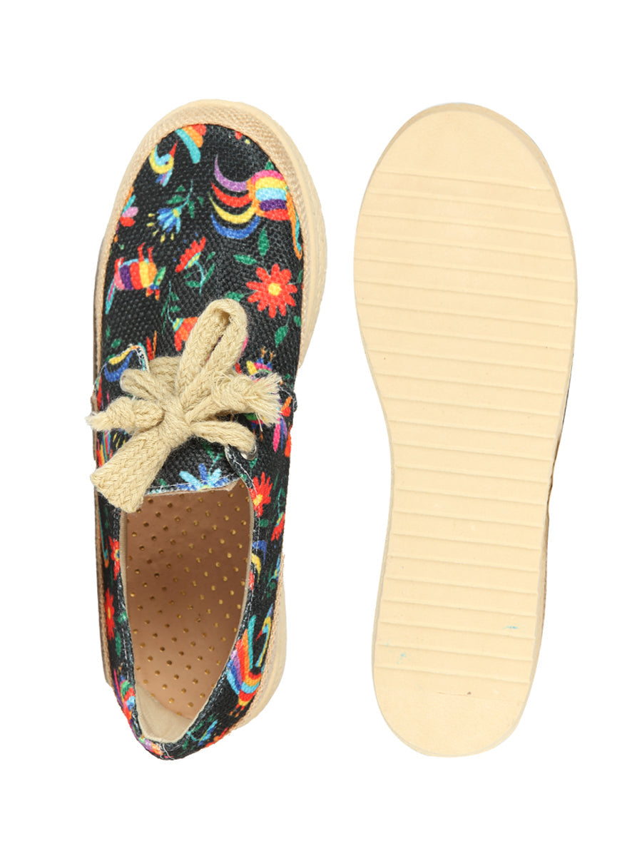 Mexican Artisanal Yute Tennis 50% Cotton, 50% Polyester Multicolor 603958