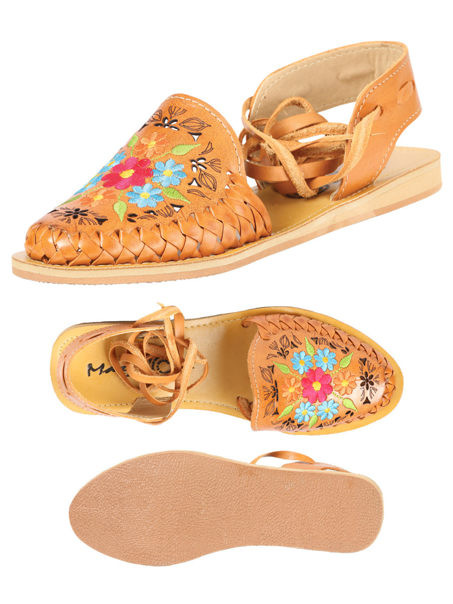 Mexican Artisanal Sandals Leather Honey 604020