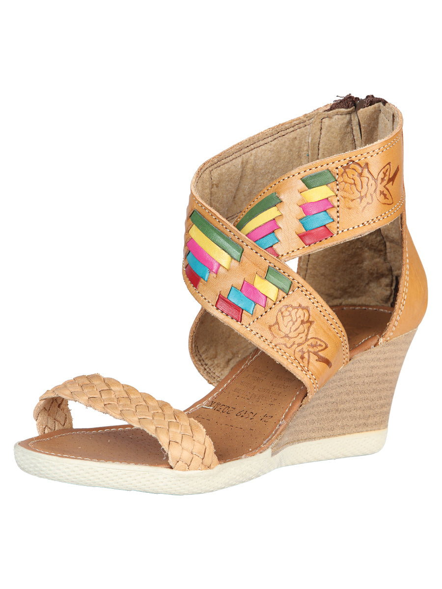 Mexican Artisanal Sandals Leather Tan 604089