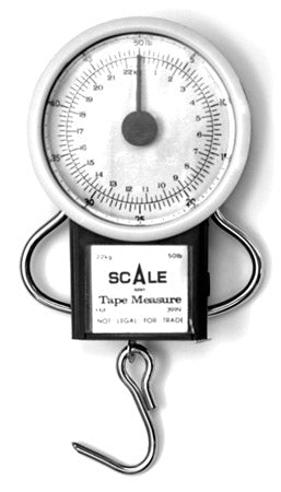 50 LB Dial Scale and 40" Measuring Tape