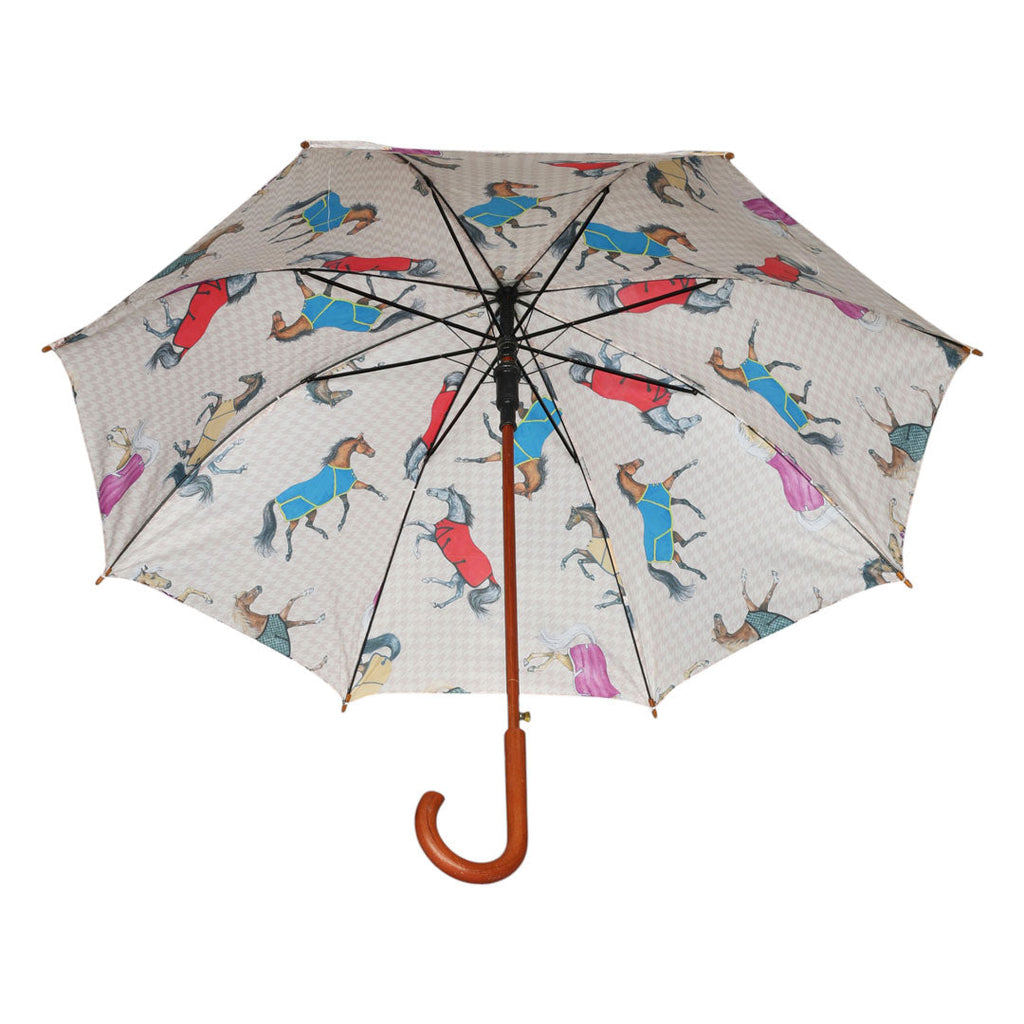 AWST Int'l Lila Umbrella-Horses in Blankets