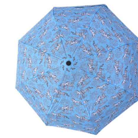 AWST Int'l Lila Compact Umbrella-Blue Toile