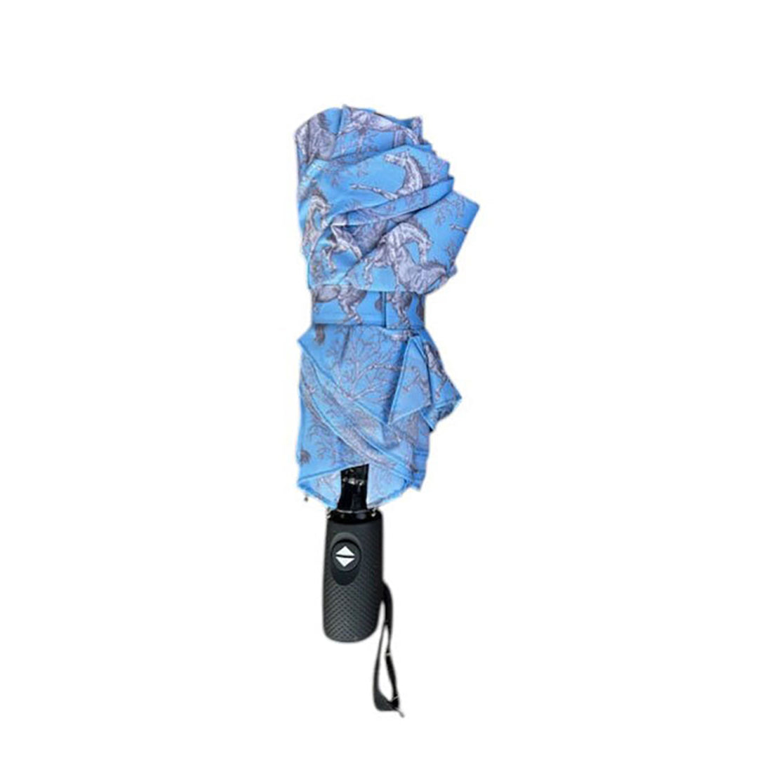 AWST Int'l Lila Compact Umbrella-Blue Toile
