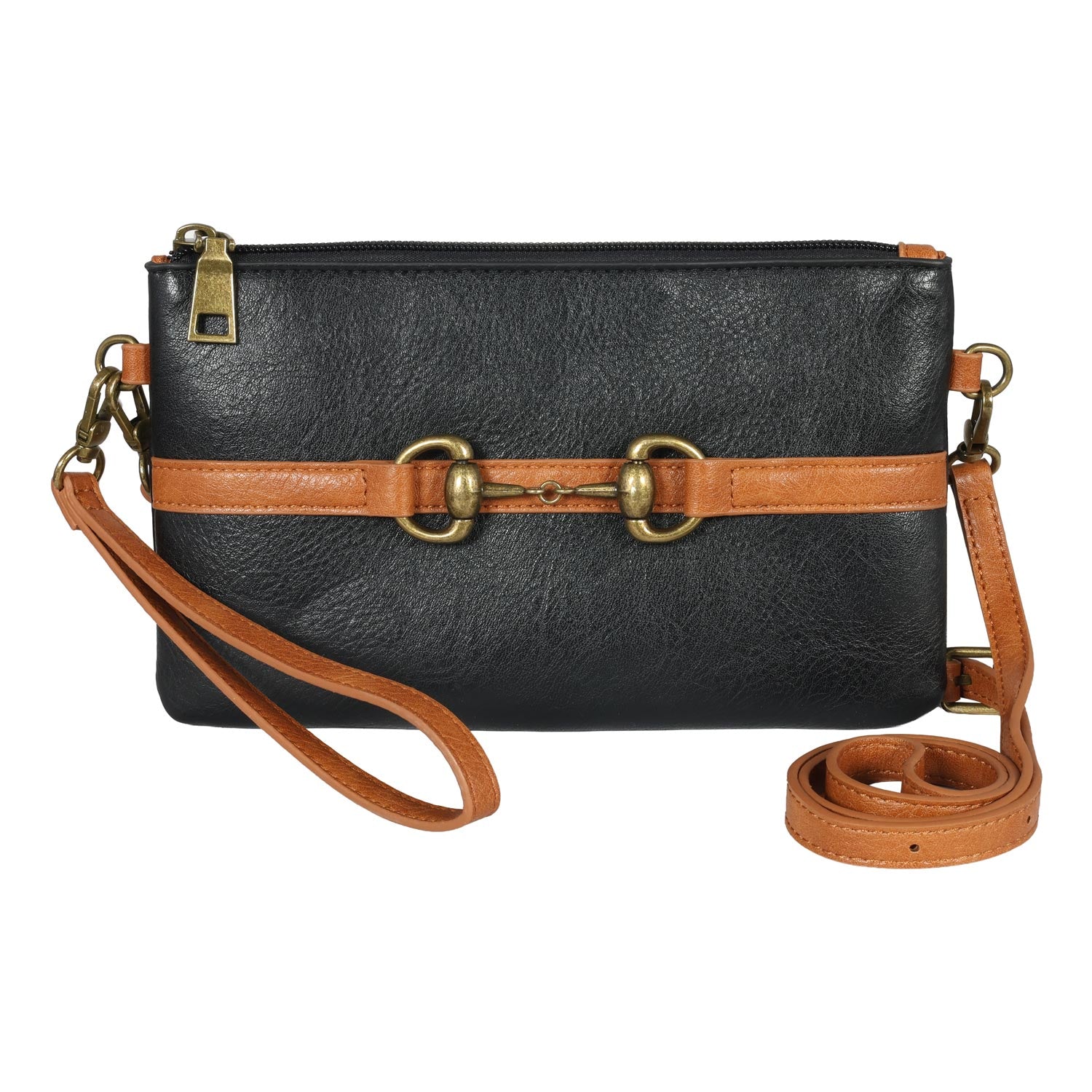 AWST Vegan Leather Snaffle Bit Crossbody Bag