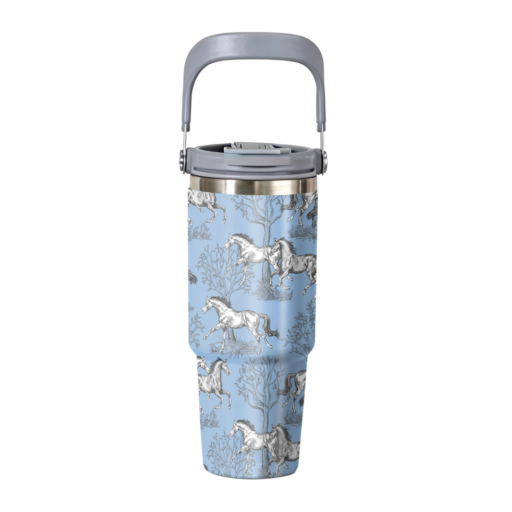 Awst Int'l Lila Toile 30 oz Stainless Steel Drink Bottle-Blue