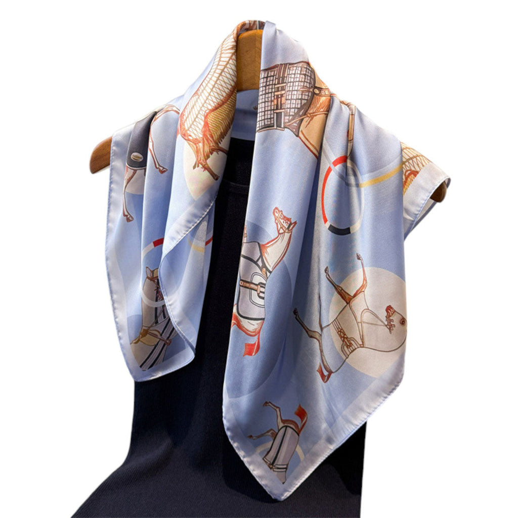 Awst Int'l Horses Circle Blanket Scarf 28" x 28"