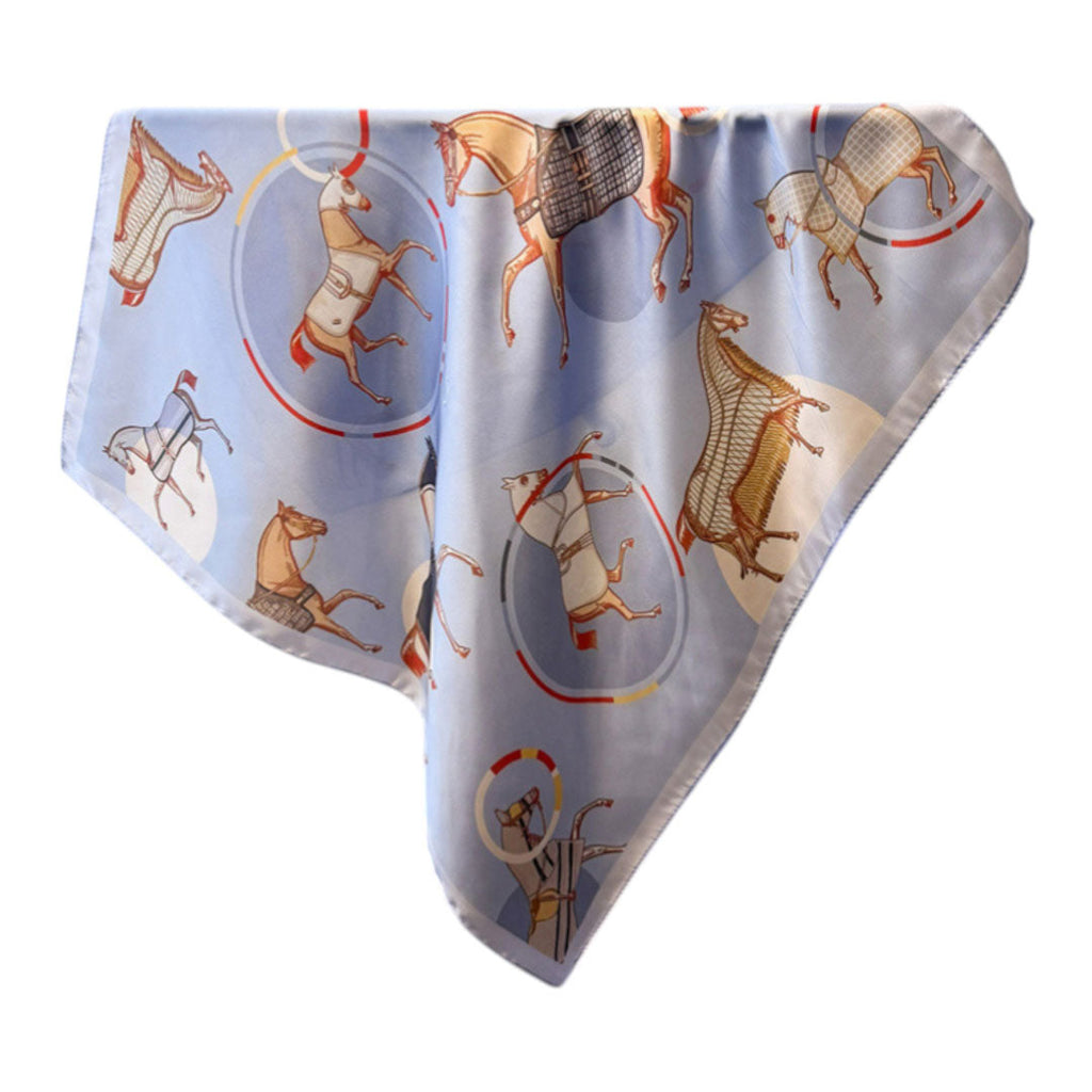 Awst Int'l Horses Circle Blanket Scarf 28" x 28"