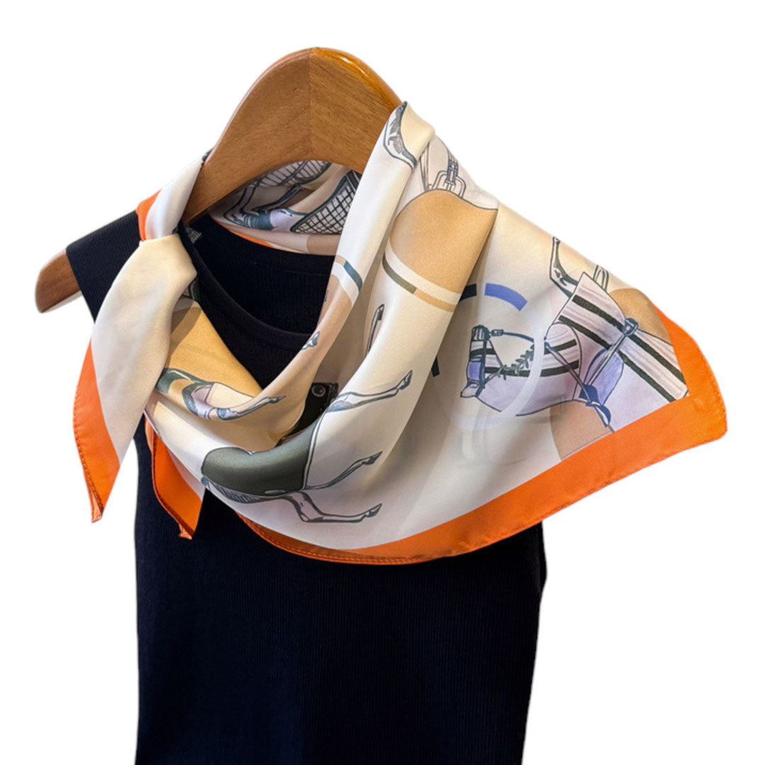 Awst Int'l Horses Circle Blanket Scarf 28" x 28"
