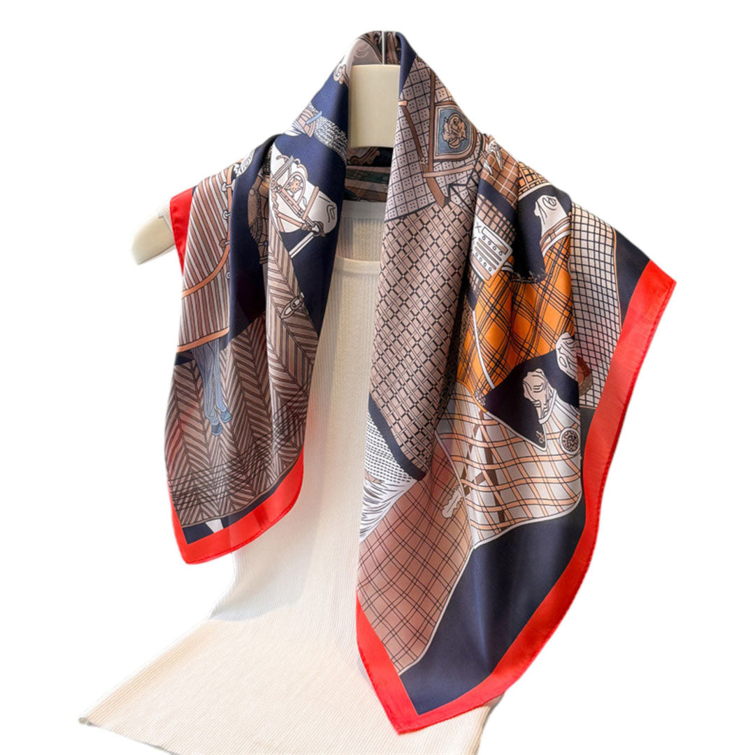Awst Int'l Horses Gather Scarf 28" x 28"