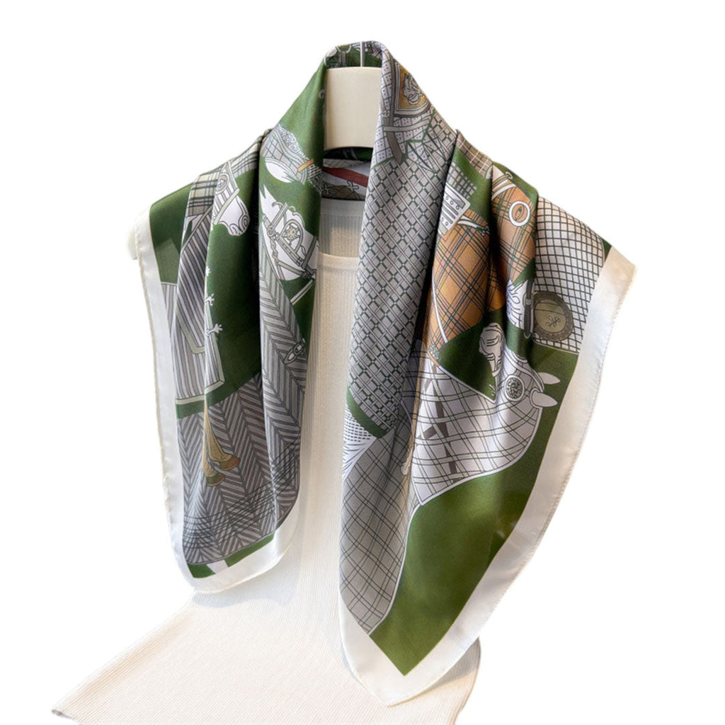 Awst Int'l Horses Gather Scarf 28" x 28"