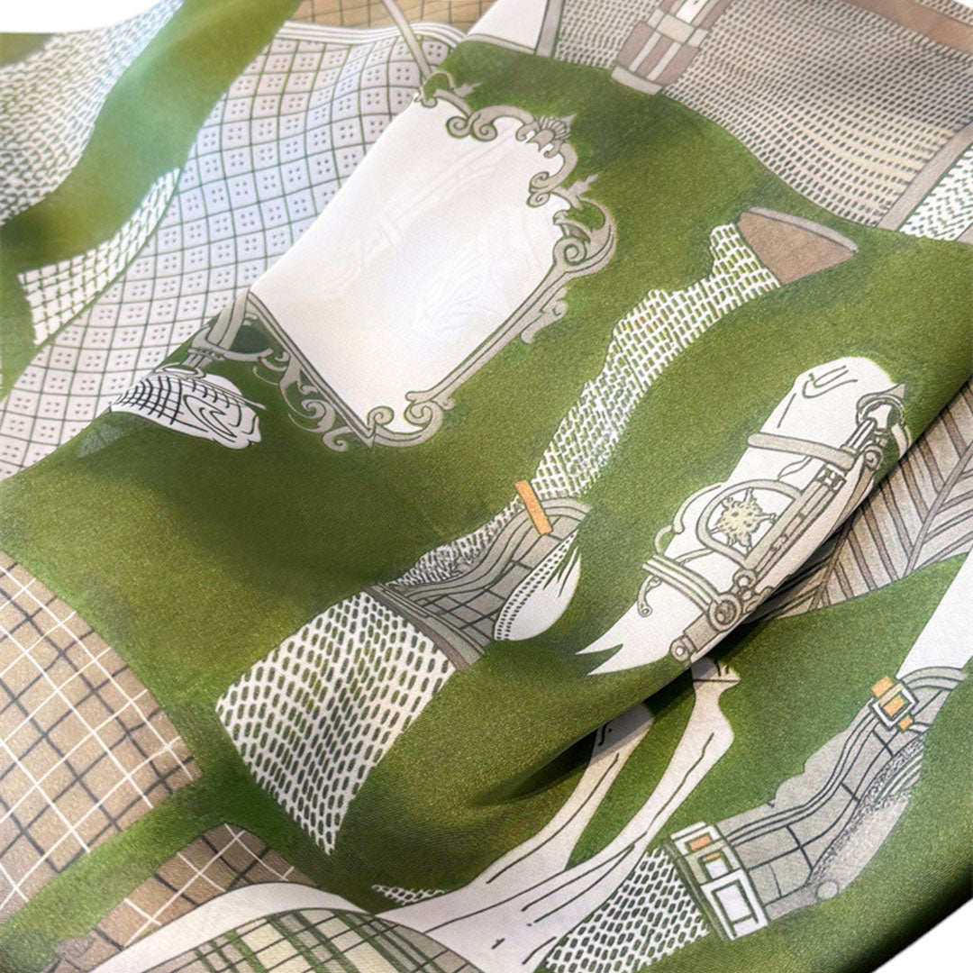 Awst Int'l Horses Gather Scarf 28" x 28"